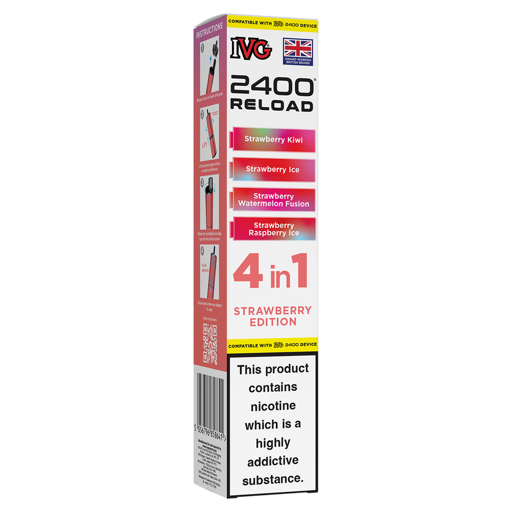 Strawberry Edition IVG 2400 Refill Pods – Vape Shop
