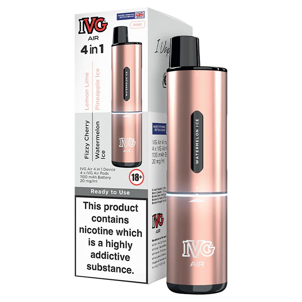 Black Edition IVG Air 4 in 1 Vape Kit | 2400 Puffs  Vape Shop