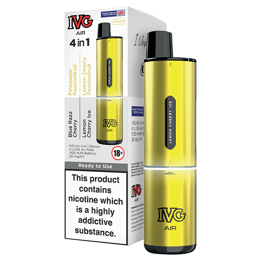 ivg black edition flavours Black Edition IVG Air 4 in 1 Vape Kit