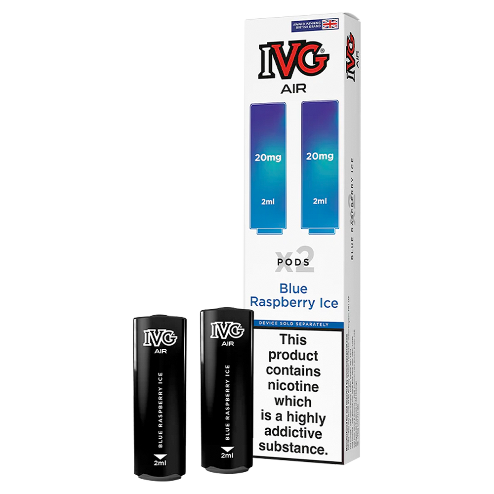 Blue Raspberry Ice IVG Air Replacement Pods Vape Shop Blue Raspberry Ice IVG Air Replacement Pods Vape Shop