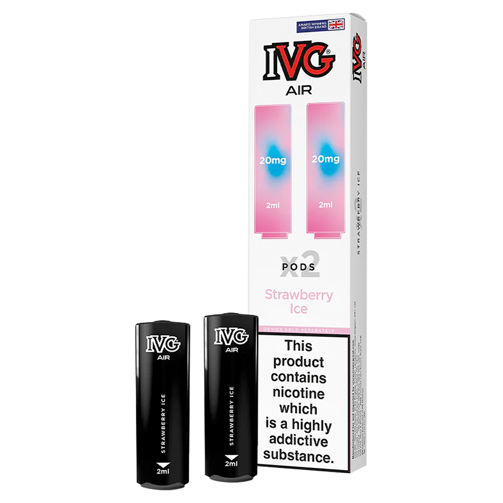 Strawberry Ice IVG Air Replacement Pods Vape Shop Strawberry Ice IVG Air Replacement Pods Vape Shop