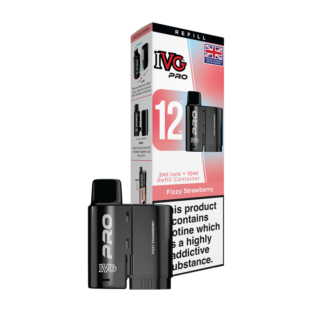 ivg pro 12ml tank and refill fizzy strawberry