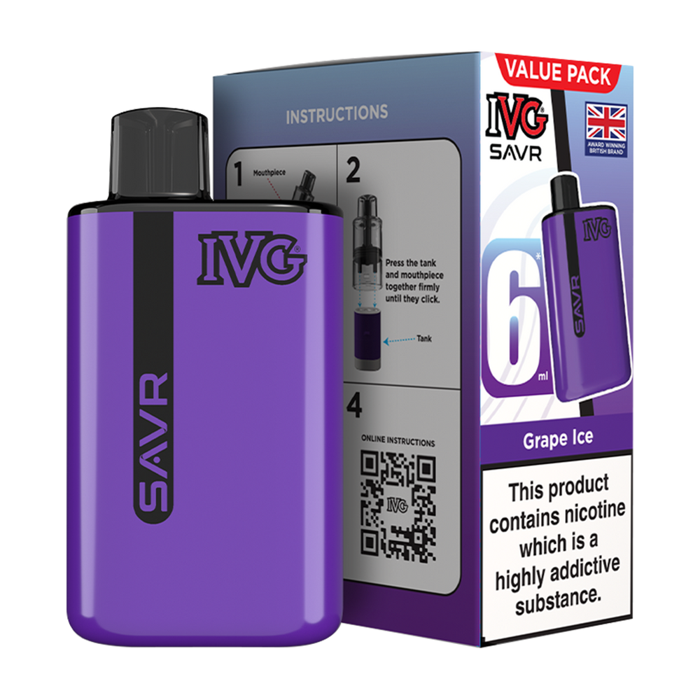 IVG SAVR Vape Kit | Starter Pod Kit | 3000 Puffs  Vape Shop