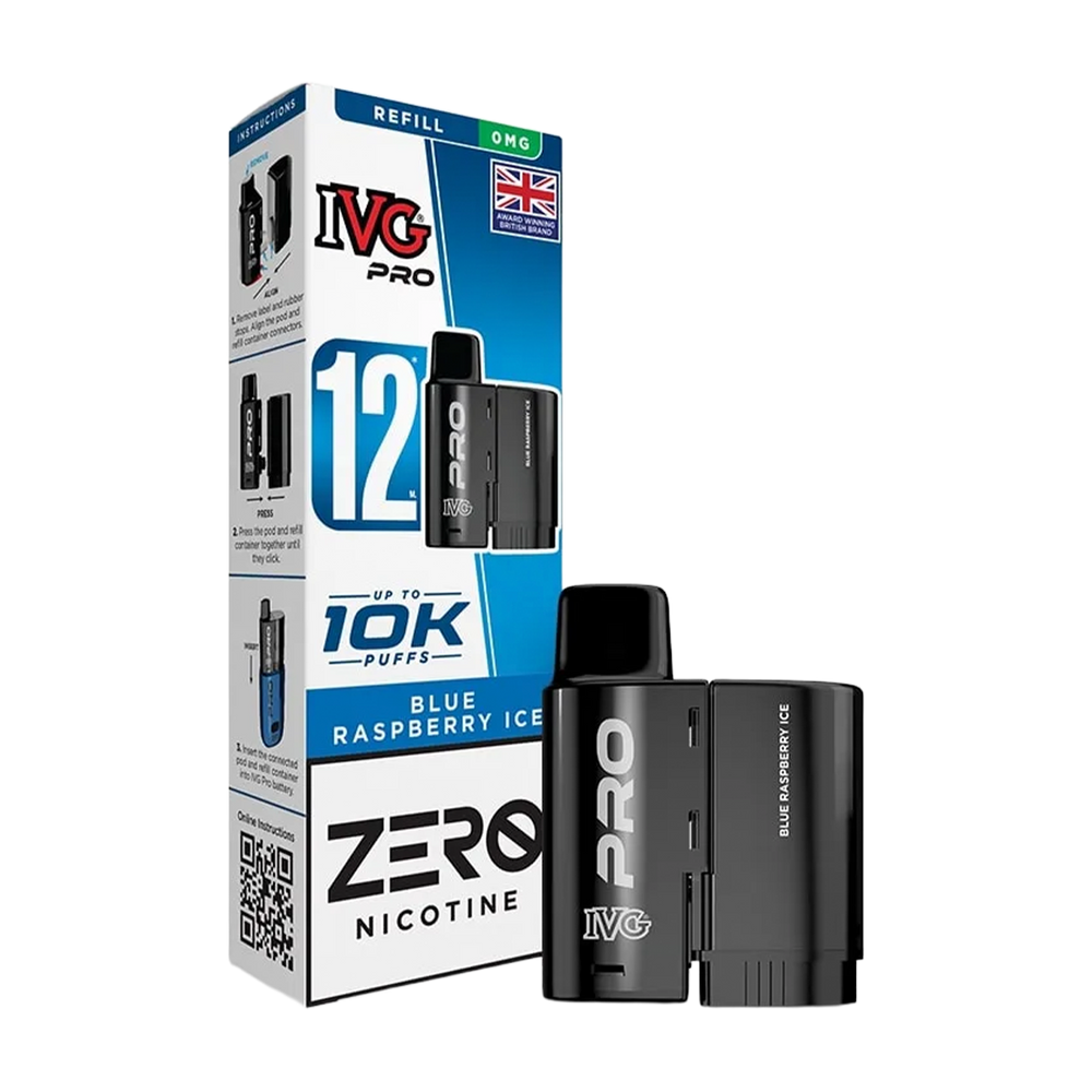 Blue Raspberry Ice IVG Pro 12 Refill Pack
