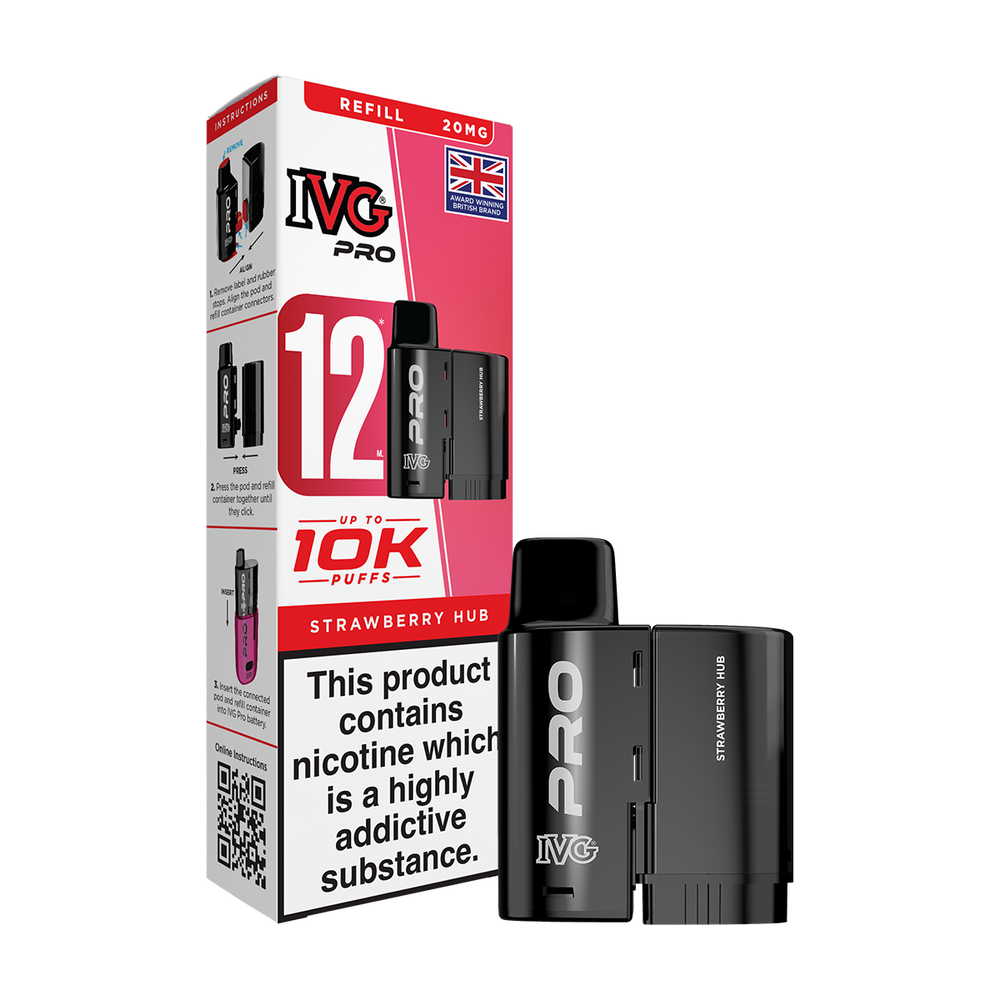 ivg pro 12 refill strawberry hub