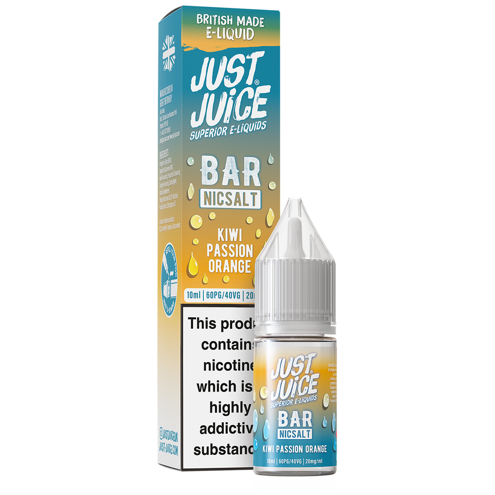 Kiwi Passion Orange Bar Nic Salt by Just Juice 10ml 20mg