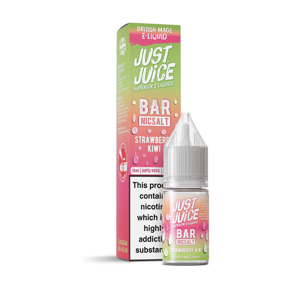 Strawberry & Kiwi Bar Nic Salt by Just Juice 20mg