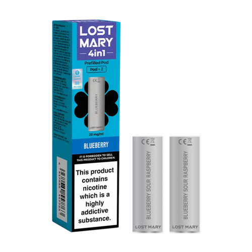 lost mary 4in1 berry blueberry x2 pods new