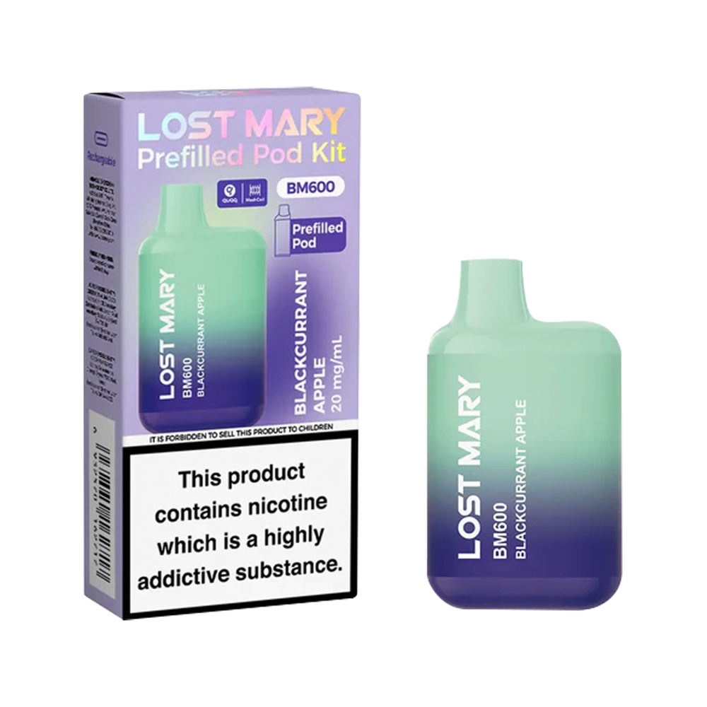 Lost Mary BM600 Prefilled Pod Kit blackcurrant apple