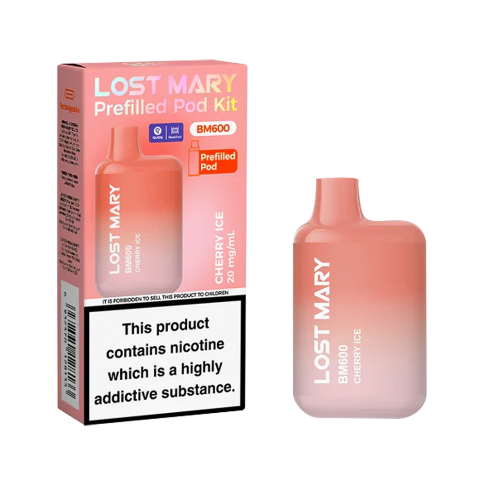 Lost Mary BM600 Prefilled Pod Kit cherry ice
