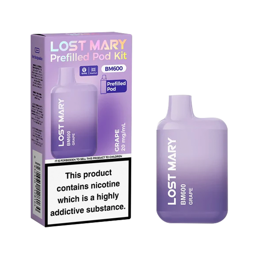 Lost Mary BM600 Prefilled Pod Kit grape