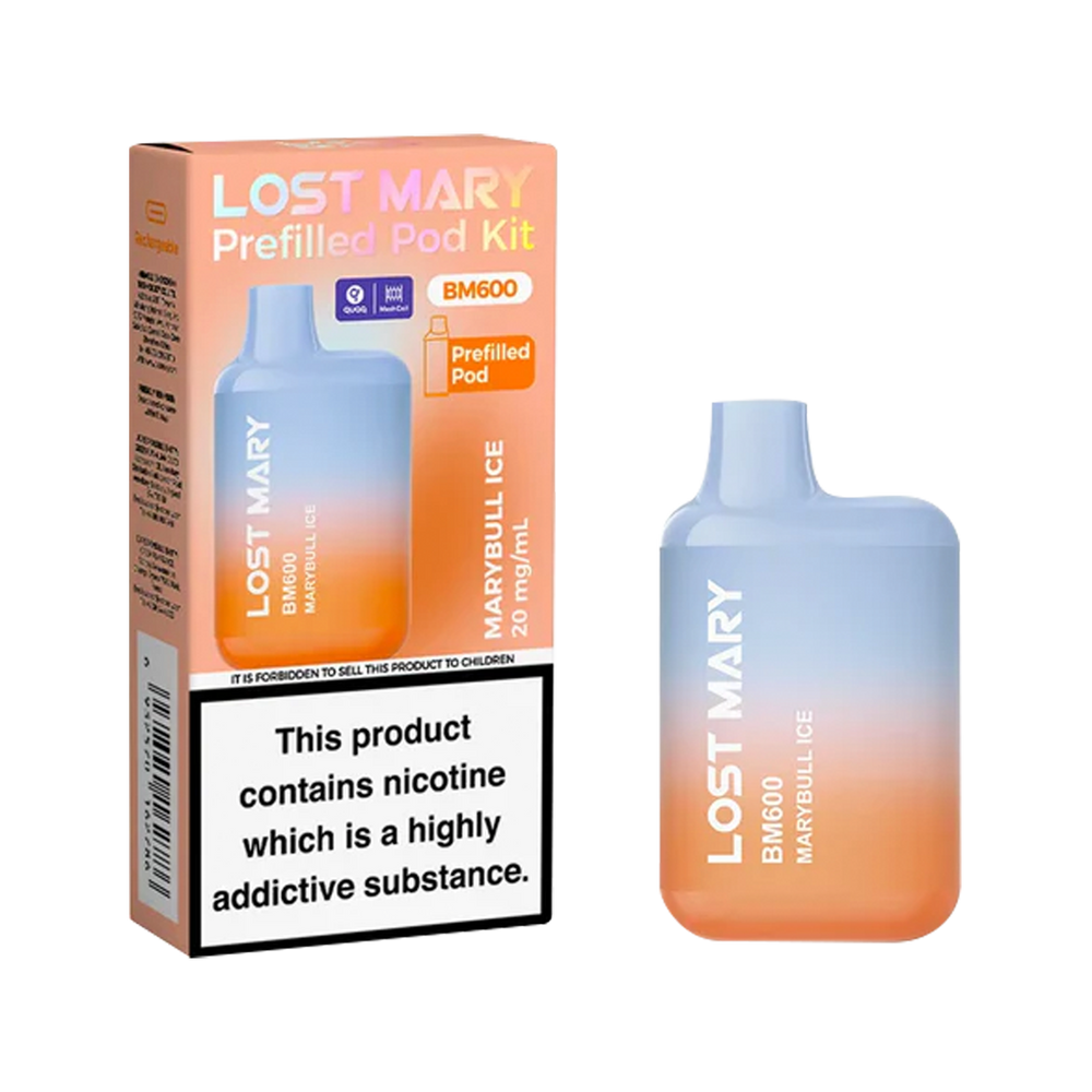 Lost Mary BM600 Prefilled Pod Kit marybull ice