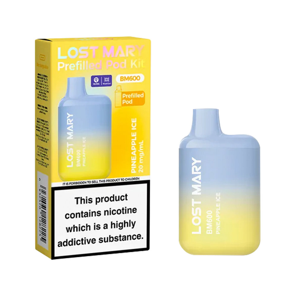 Lost Mary BM600 Prefilled Pod Kit pineapple ice