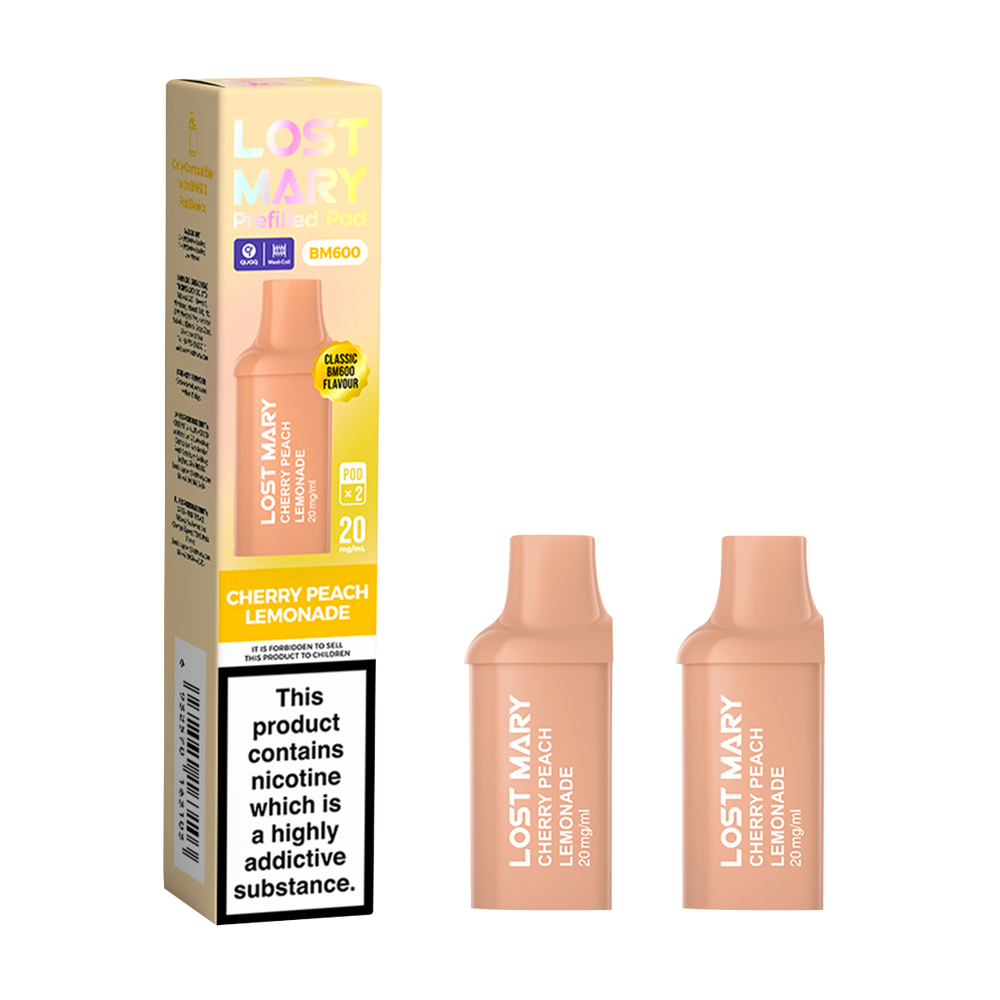 lost mary bm600 pods cherry peach lemonade
