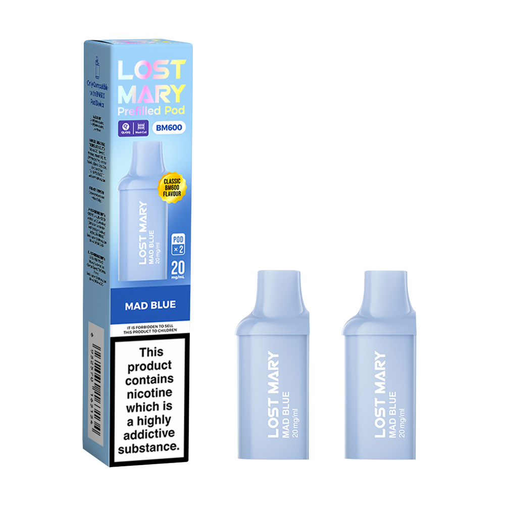 lost mary bm600 pods mad blue