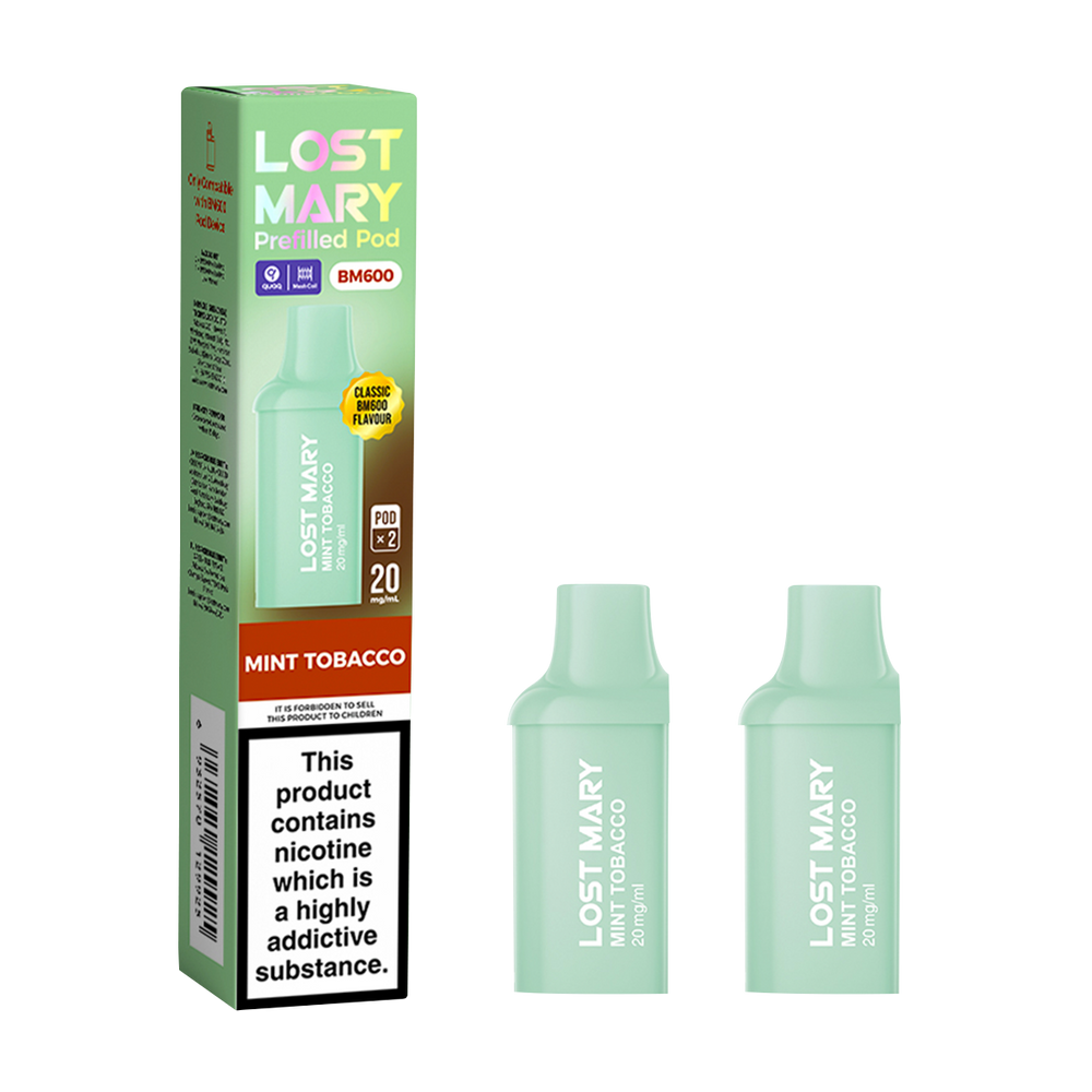 lost mary bm600 pods mint tobacco