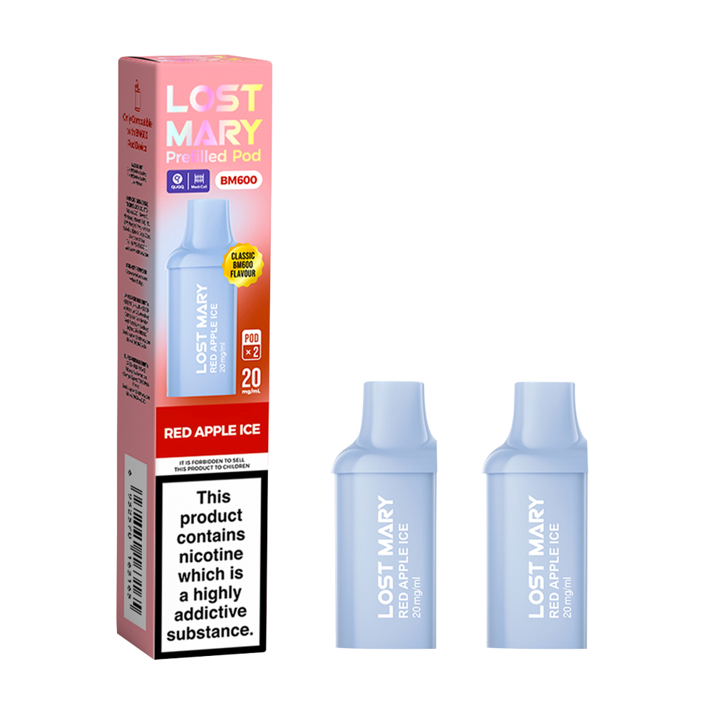 Red Apple Ice Lost Mary BM600 Pods | Prefilled Pods | MTL Vape Shop Red Apple Ice Lost Mary BM600 Pods | Prefilled Pods | MTL Vape Shop