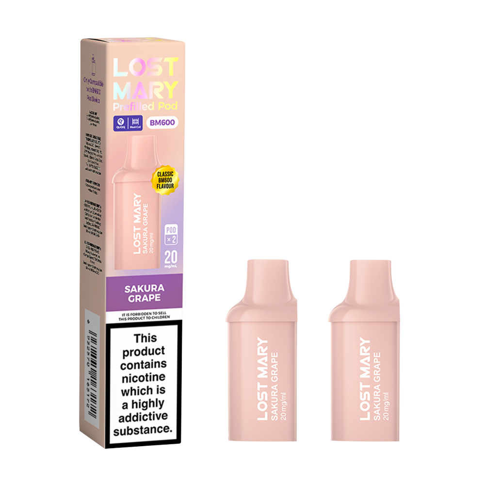 lost mary bm600 pods sakura grape