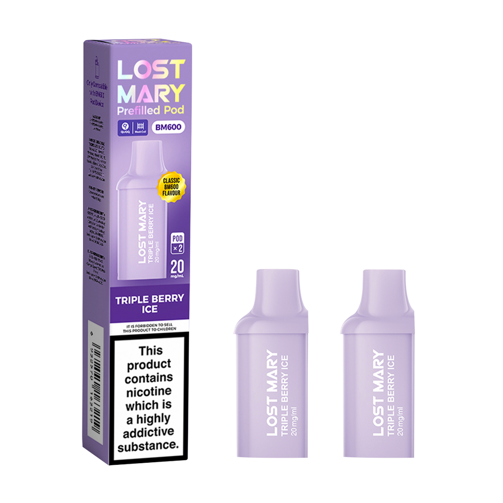 lost mary bm600 pods triple berry ice