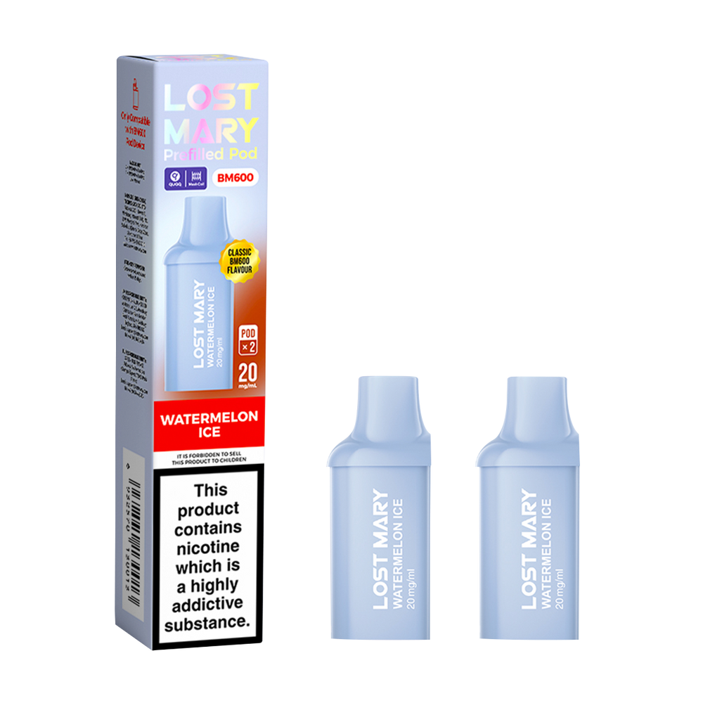 Watermelon Ice Lost Mary BM600 Pods | 2ml Prefilled Pods Vape Shop Watermelon Ice Lost Mary BM600 Pods | 2ml Prefilled Pods Vape Shop