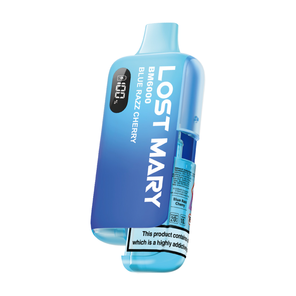 Lost Mary BM6000 Vape Kit blue razz cherry