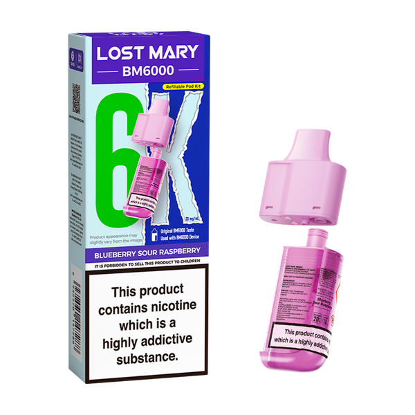 Blueberry Sour Raspberry Lost Mary BM6000 Refill Pack  Vape Shop