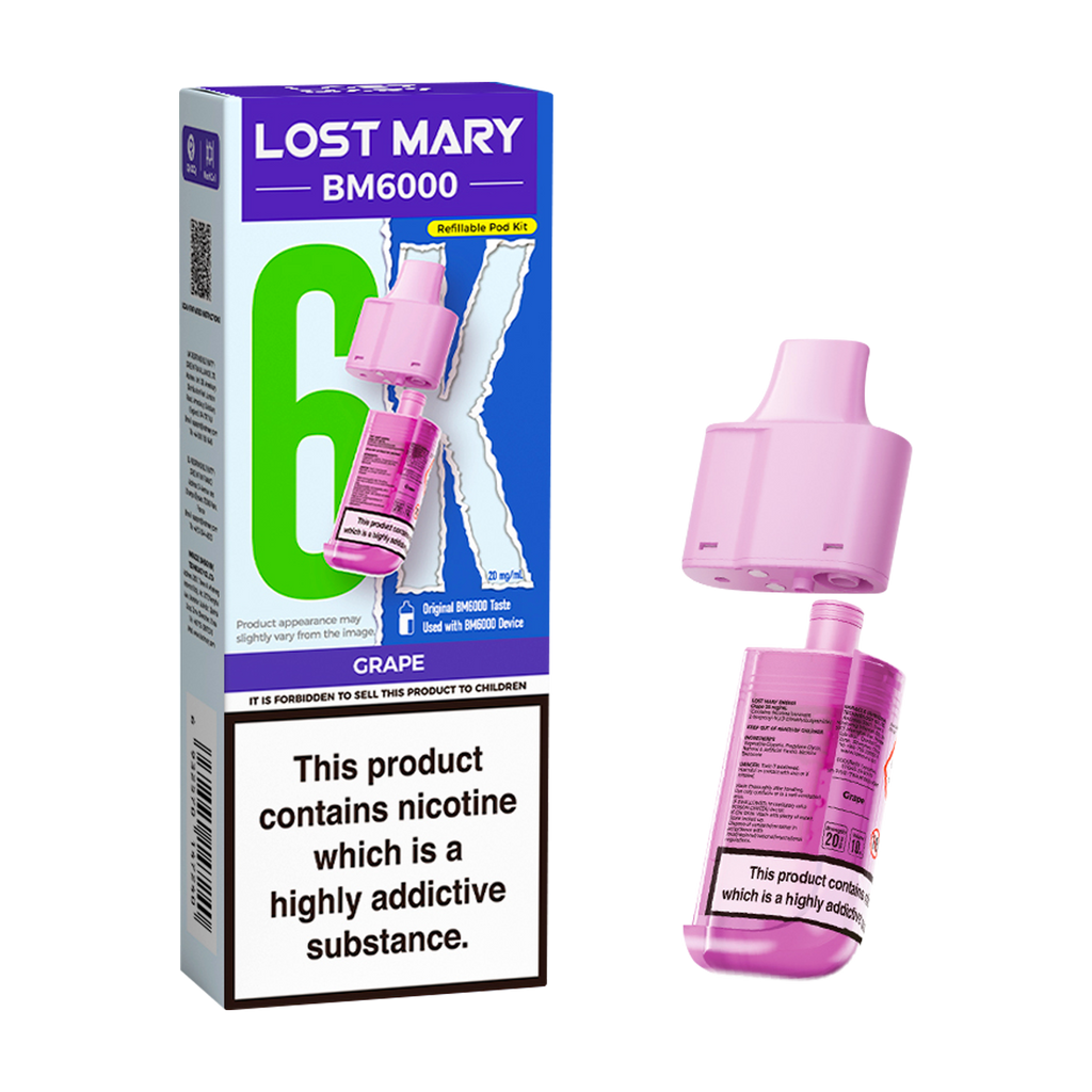 Grape Lost Mary BM6000 Refill Pack  Vape Shop