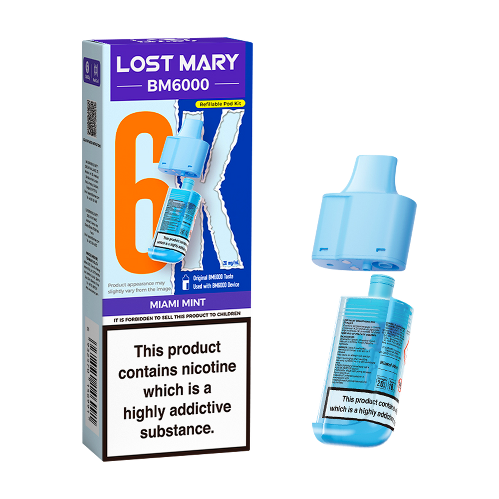 Miami Mint Lost Mary BM6000 Refill Pack  Vape Shop