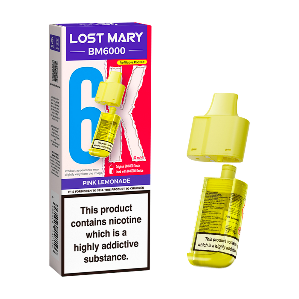 Pink Lemonade Lost Mary BM6000 Refill Pack Vape Shop Pink Lemonade Lost Mary BM6000 Refill Pack Vape Shop