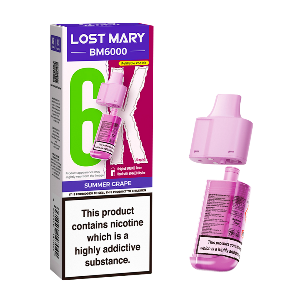 Summer Grape Lost Mary BM6000 Refill Pack  Vape Shop