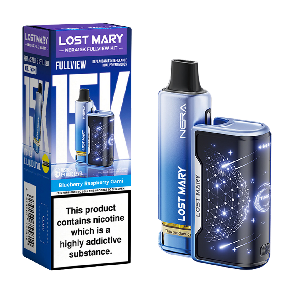 Lost Mary NERA15K Kit blueberry raspberry gami