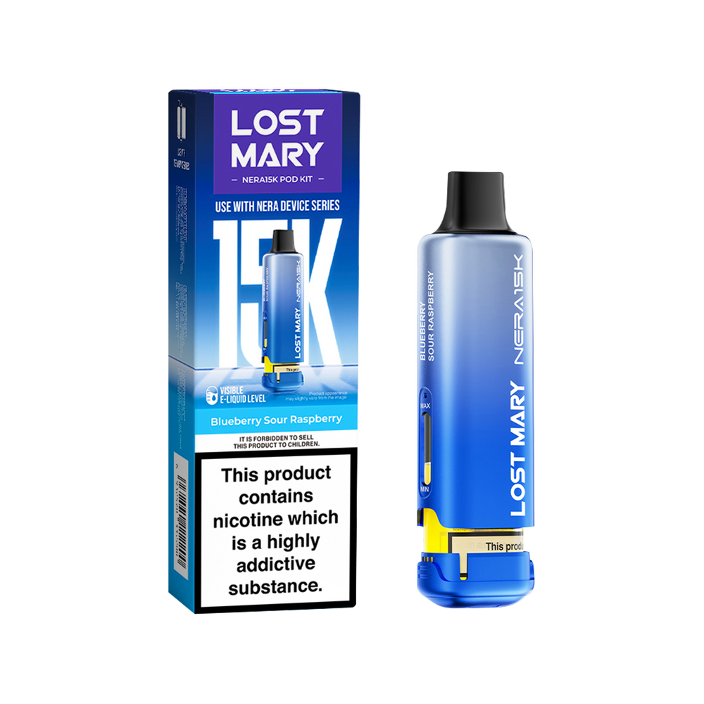 Blueberry Sour Raspberry Lost Mary NERA15K Refill Pack
