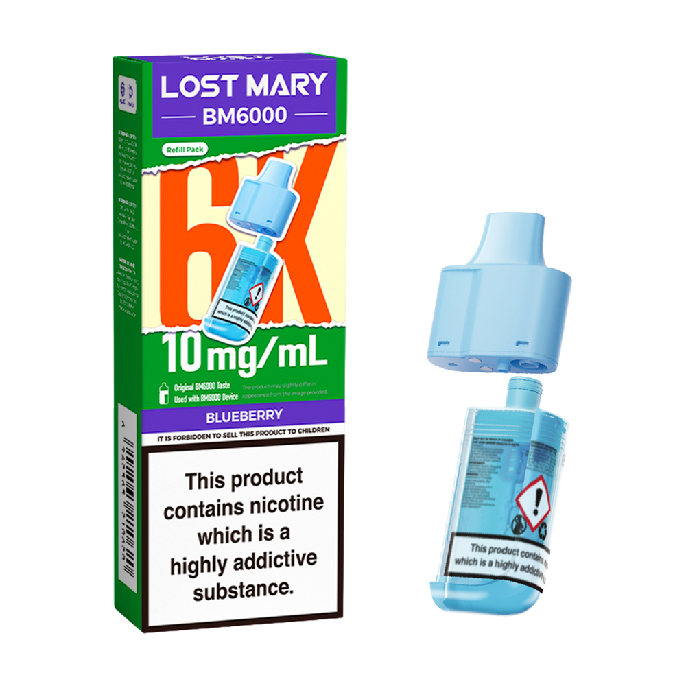 Blueberry Lost Mary BM6000 Refill Pack | Replacement Pod Vape Shop Blueberry Lost Mary BM6000 Refill Pack | Replacement Pod Vape Shop