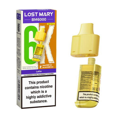 lost mary bm6000 refill latte