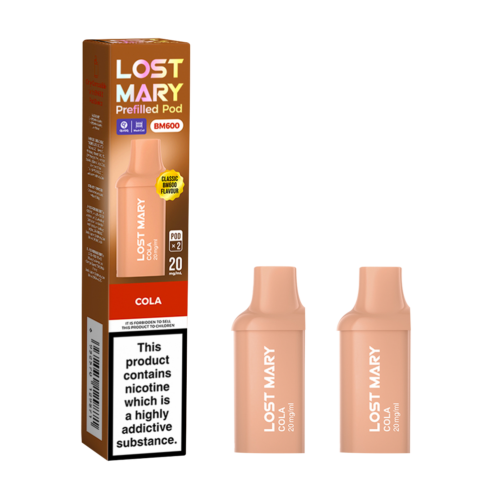 Cola Lost Mary BM600 Pods | Prefilled Pods | MTL Vaping  Vape Shop