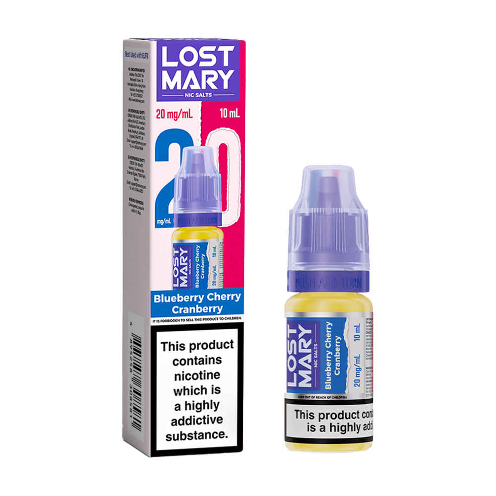 lost mary nic salts blueberry cherry cranberry