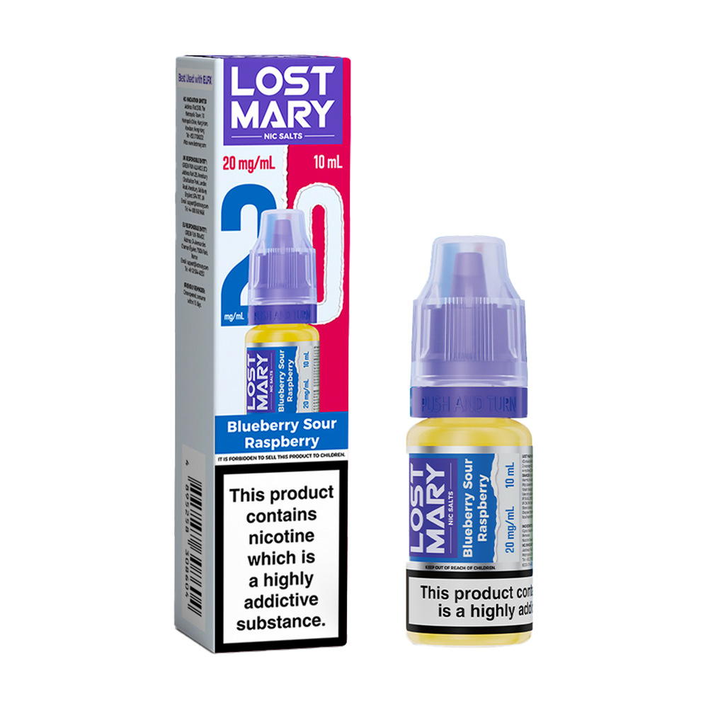lost mary nic salts blueberry sour raspberry