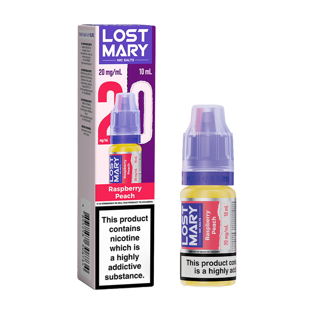 lost mary nic salts raspberry peach
