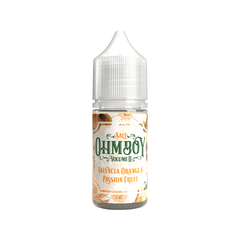 Valencia Orange and Passion Fruit Nic Salt E-Liquid by Ohm Boy Volume  Vape  Shop