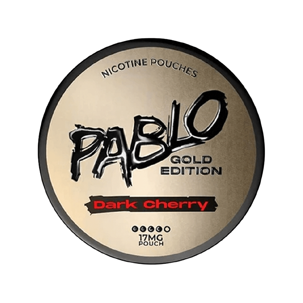 pablo exclusive nicotine pouches gold edition dark cherry