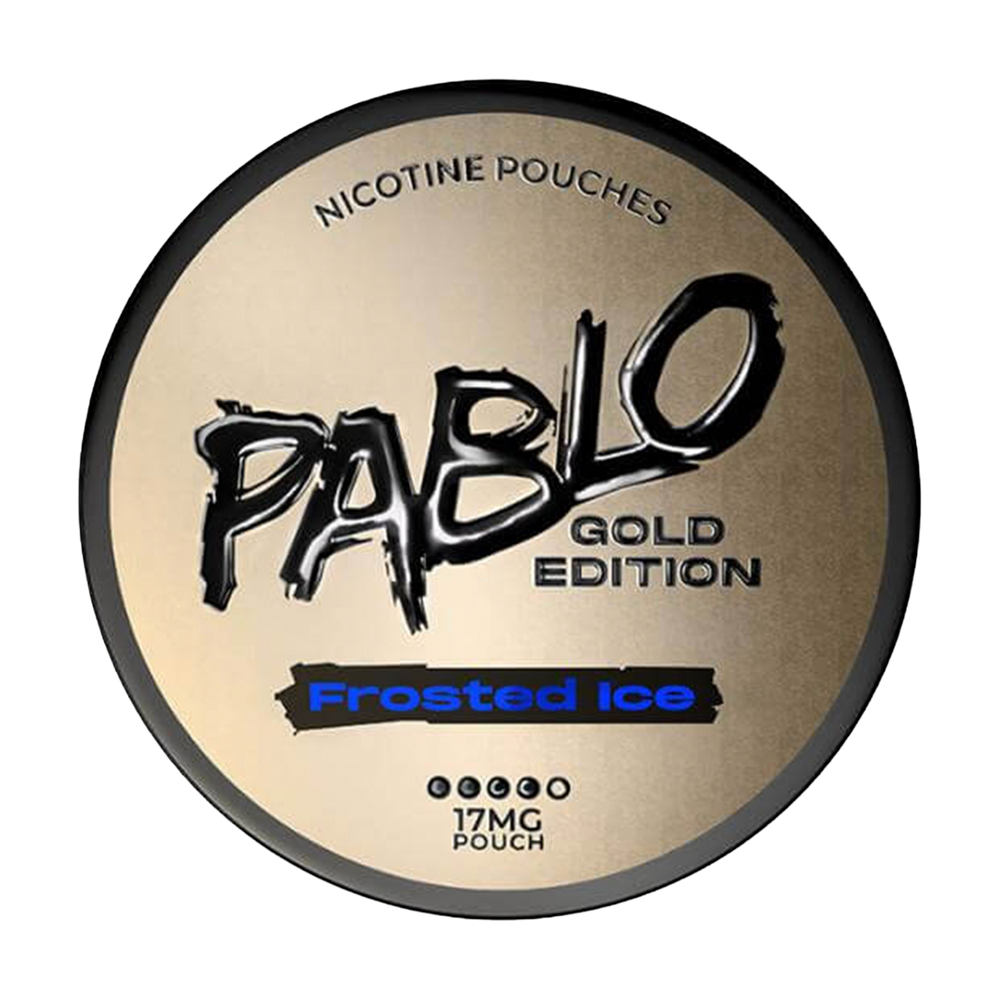 pablo exclusive nicotine pouches gold edition frosted ice