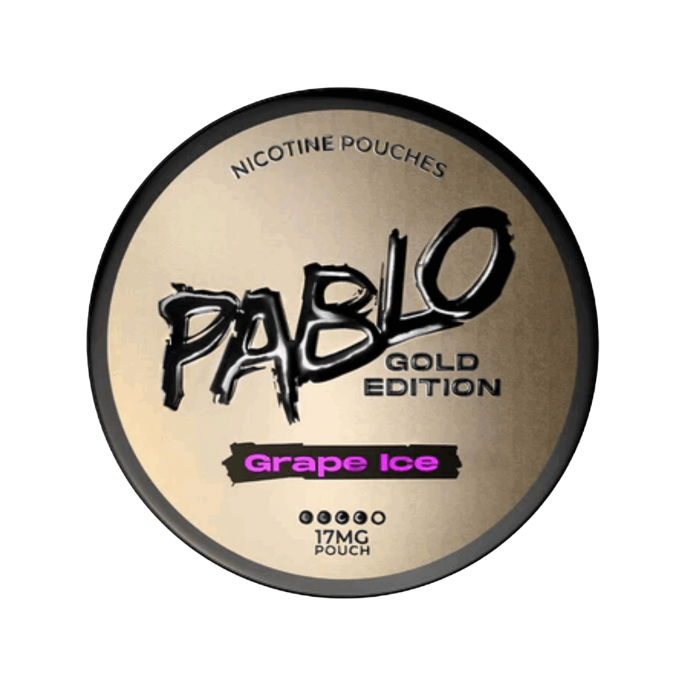 pablo exclusive nicotine pouches gold edition grape ice