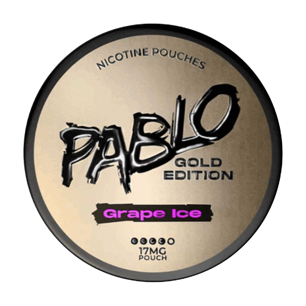 pablo exclusive nicotine pouches gold edition grape ice