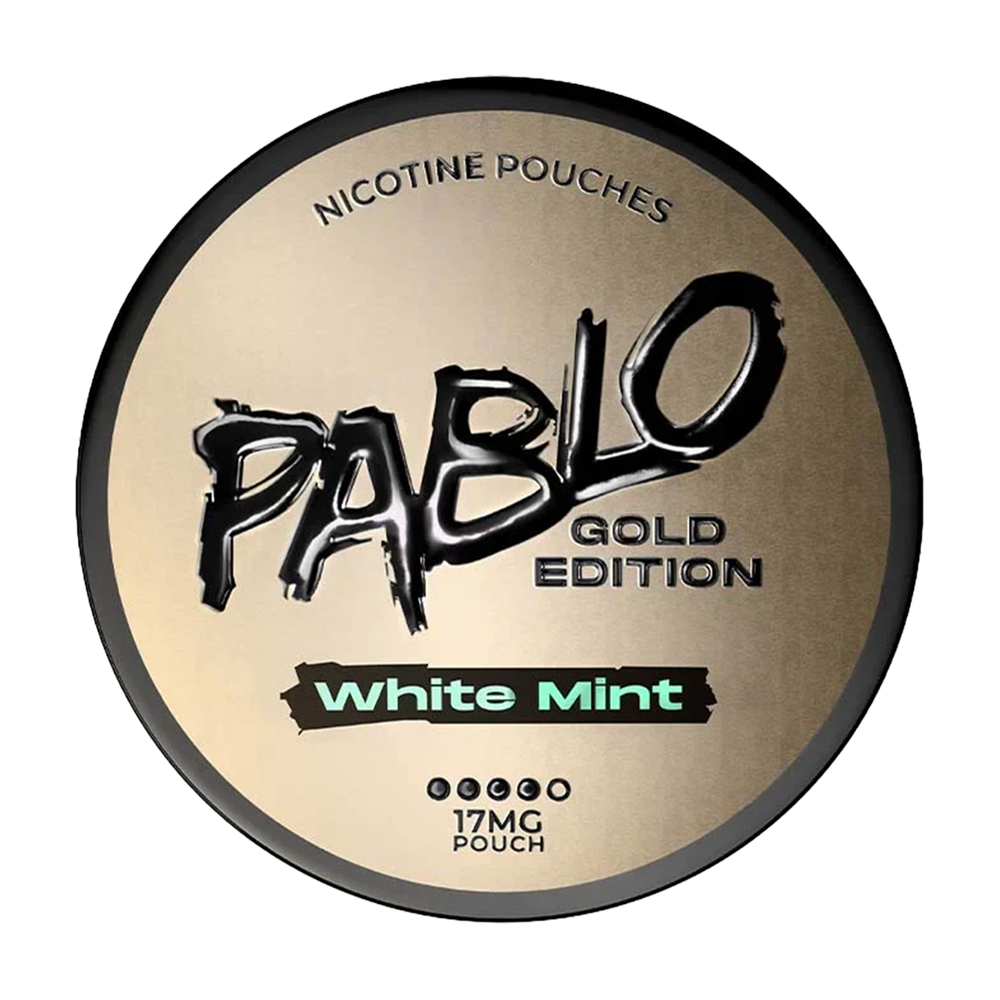 pablo exclusive nicotine pouches gold edition white mint