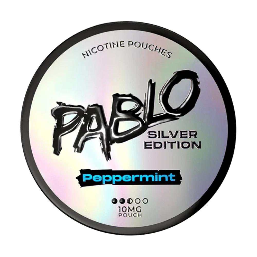 pablo nicotine pouches silver edition peppermint