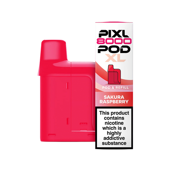 Sakura Raspberry Pixl 8000 Refill Pack | 8000 Puffs – Vape Shop
