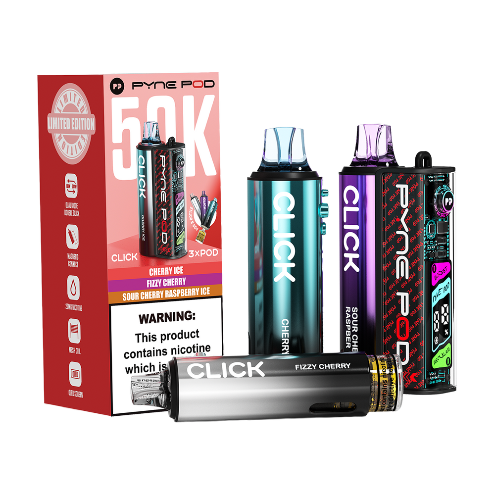 Pyne Pod Click 50K Kit | 20mg Nic Salt  Vape Shop
