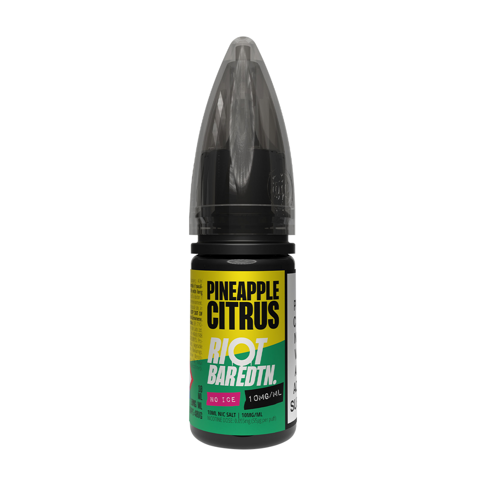 riot bar edtn no ice uk 10ml 10mg pineapple citrus