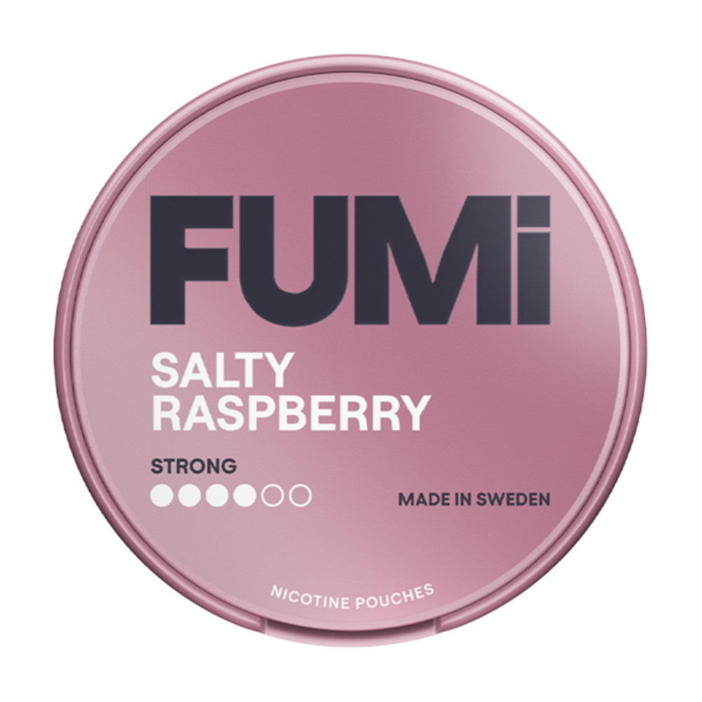 Salty Raspberry FUMI Nicotine Pouches strong