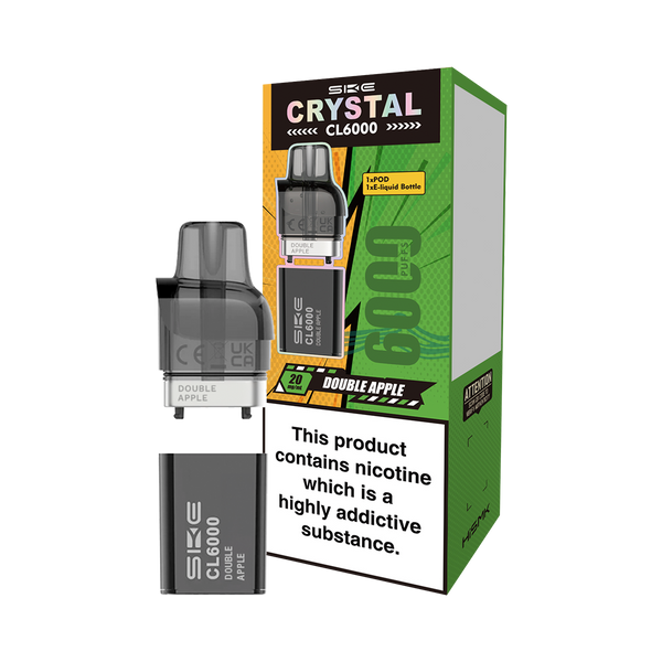 Double Apple SKE Crystal CL6000 Pods – Vape Shop